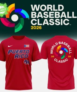 Puerto Rico Baseball 2026 World Baseball Red Tshirt