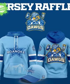 Roanoke Rail Yard Dawgs 2025 Light Blue Hoodie