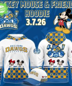 Roanoke Rail Yard Dawgs 2025 Mickey Mouse & Friends New Hoodie
