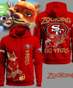 San Francisco 49ers Football Zootopia Hoodie 2025 Limited Edition-3D Unisex Hoodie