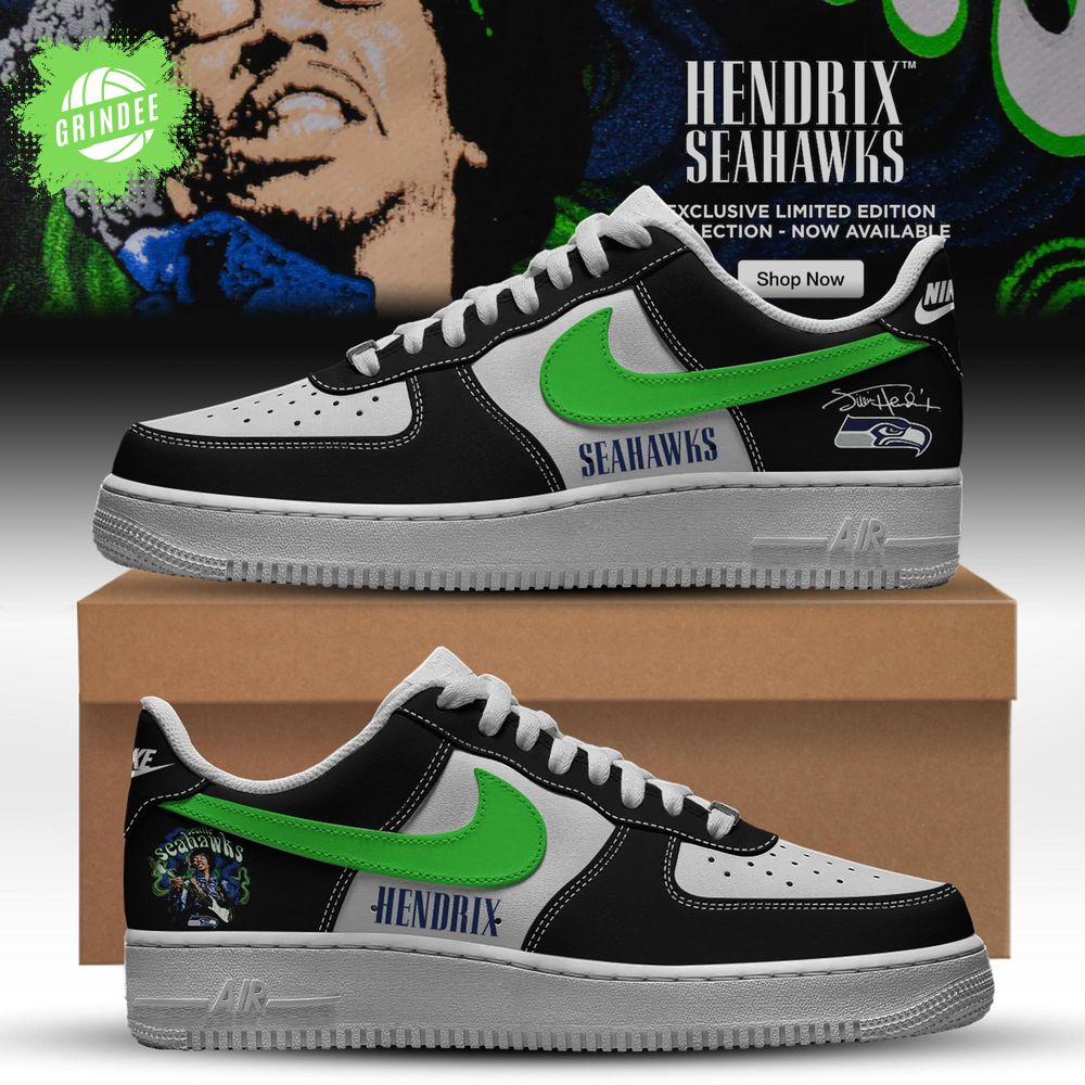 Seahawks Collection x Jimi Hendrix™ Limited Air Force 1 Seahawks Collection x Jimi Hendrix™ Limited Air Force 1