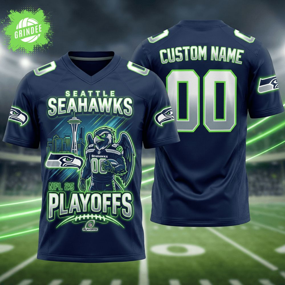 Seattle Neon Hawk Football Jersey Seattle Neon Hawk Football Jersey