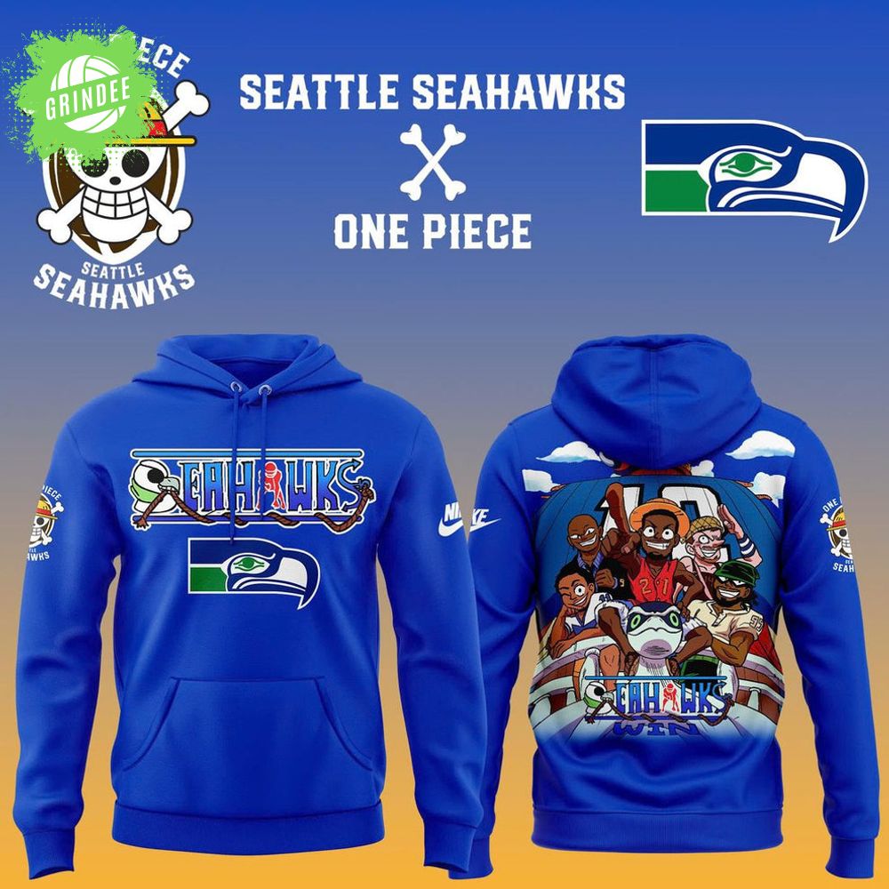 Seattle Seahawks x One Piece 2025 Hoodie Seattle Seahawks x One Piece 2025 Hoodie