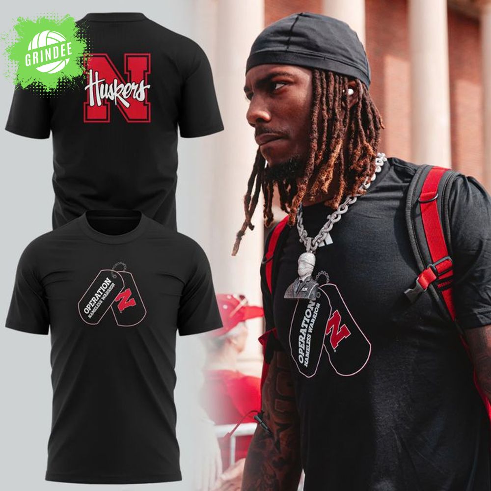 Special Nebraska Cornhuskers"OPERATION NAMELESS WARRIOR" T-Shirt Special Nebraska Cornhuskers"OPERATION NAMELESS WARRIOR" T-Shirt