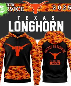 Special edition – Texas Longhorns Football 2025 Salute To Service Hoodie