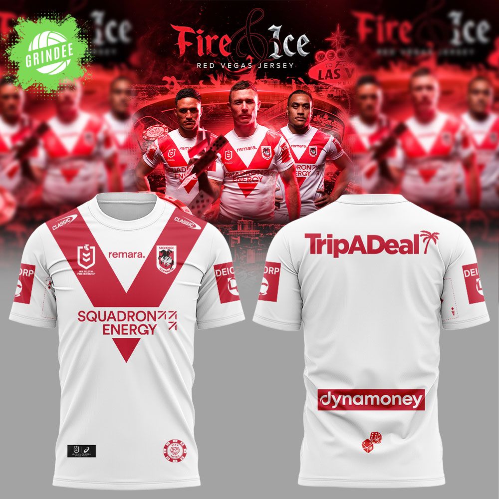 St. George Illawarra Dragons 2026 Dragons Vegas Fire & Ice Men’s Combo Shirt St. George Illawarra Dragons 2026 Dragons Vegas Fire & Ice Men’s Combo Shirt