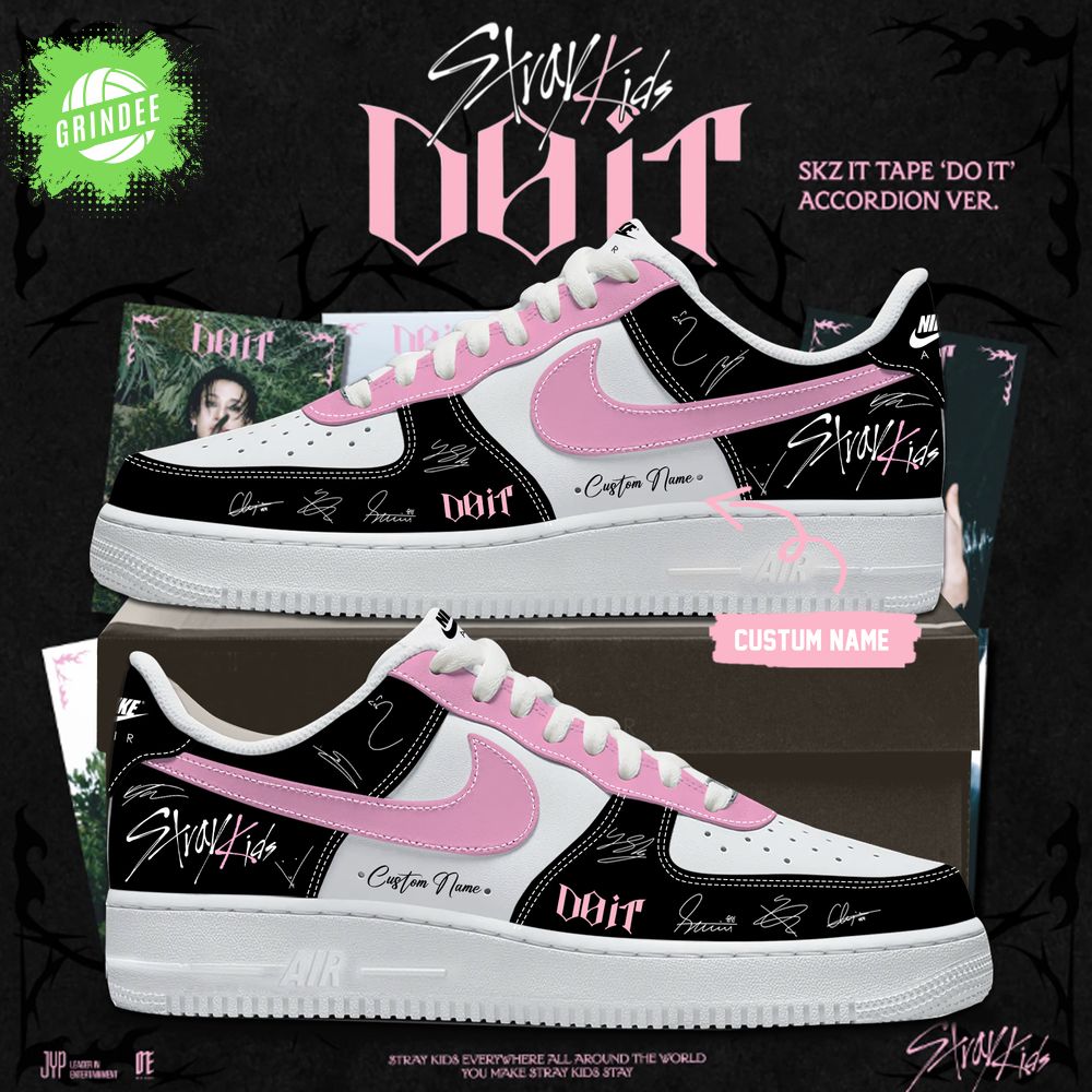 Stray Kids Limited Edition Dominate World Tour Black AF1 Shoes Stray Kids Limited Edition Dominate World Tour Black AF1 Shoes