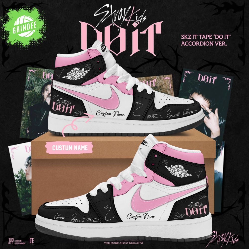 Stray Kids Limited Edition Dominate World Tour Black J1 Shoes Stray Kids Limited Edition Dominate World Tour Black J1 Shoes