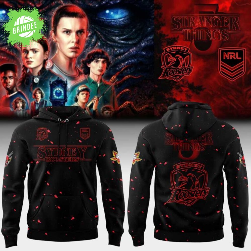 Sydney Roosters Stranger Things 5 Combo Hoodie Sydney Roosters Stranger Things 5 Combo Hoodie