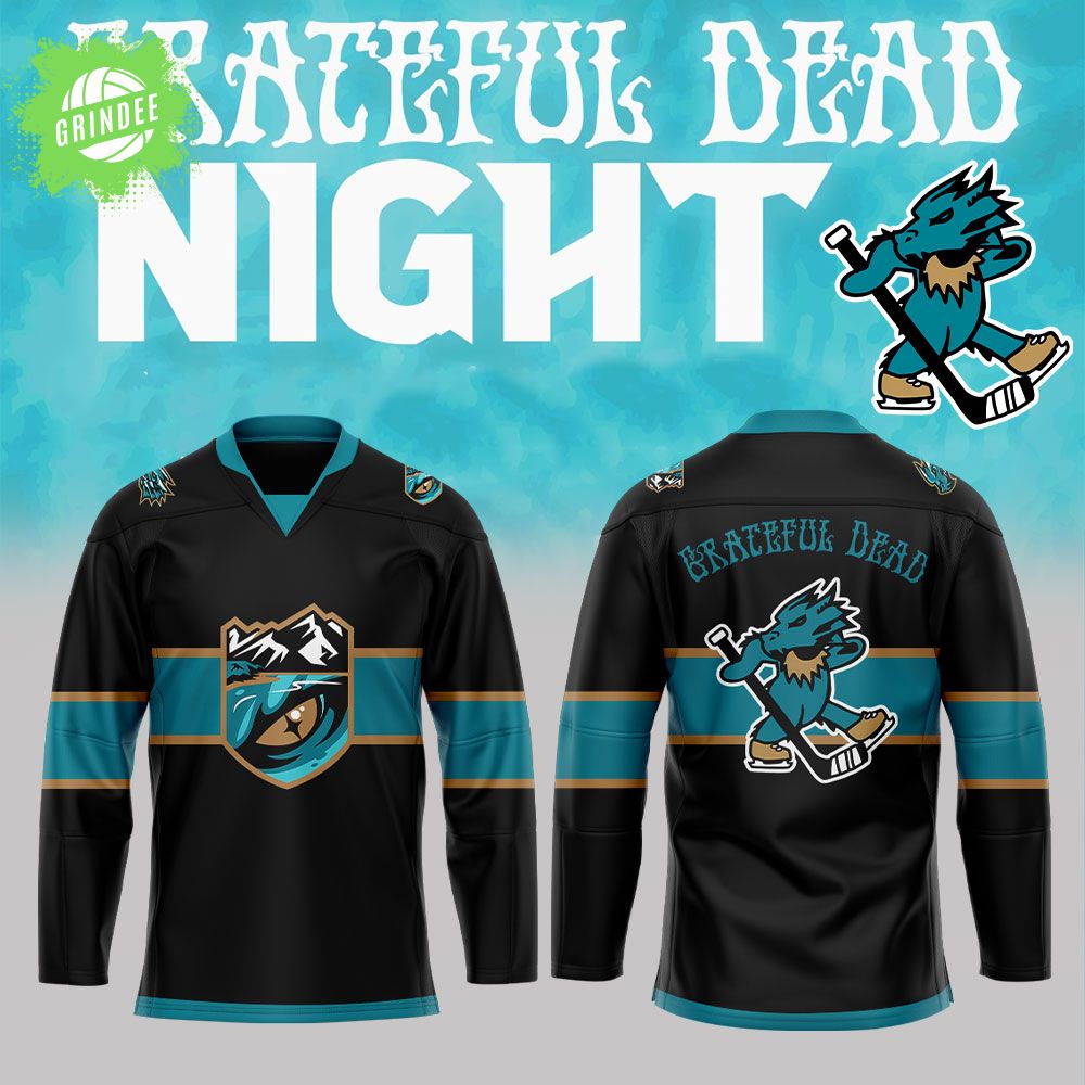 Tahoe Knight Monsters Grateful Dead Nights 2025 Combo Hockey Jersey Tahoe Knight Monsters Grateful Dead Nights 2025 Combo Hockey Jersey