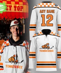 Tennessee Ice Hockey Chuck-A-Puck Uniform Hockey Jersey Custom Name, Number