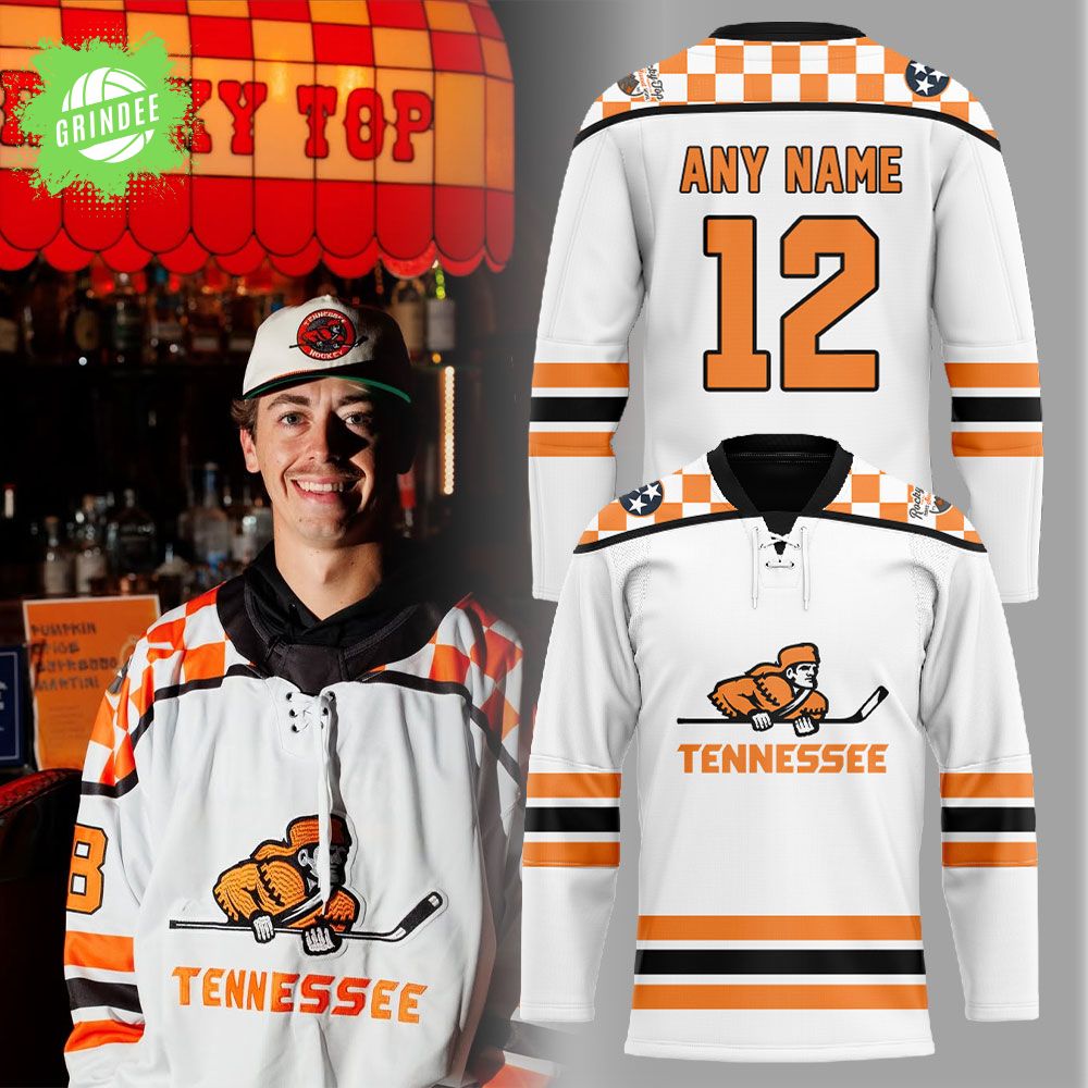 Tennessee Ice Hockey Chuck-A-Puck Uniform Hockey Jersey Custom Name, Number Tennessee Ice Hockey Chuck-A-Puck Uniform Hockey Jersey Custom Name, Number