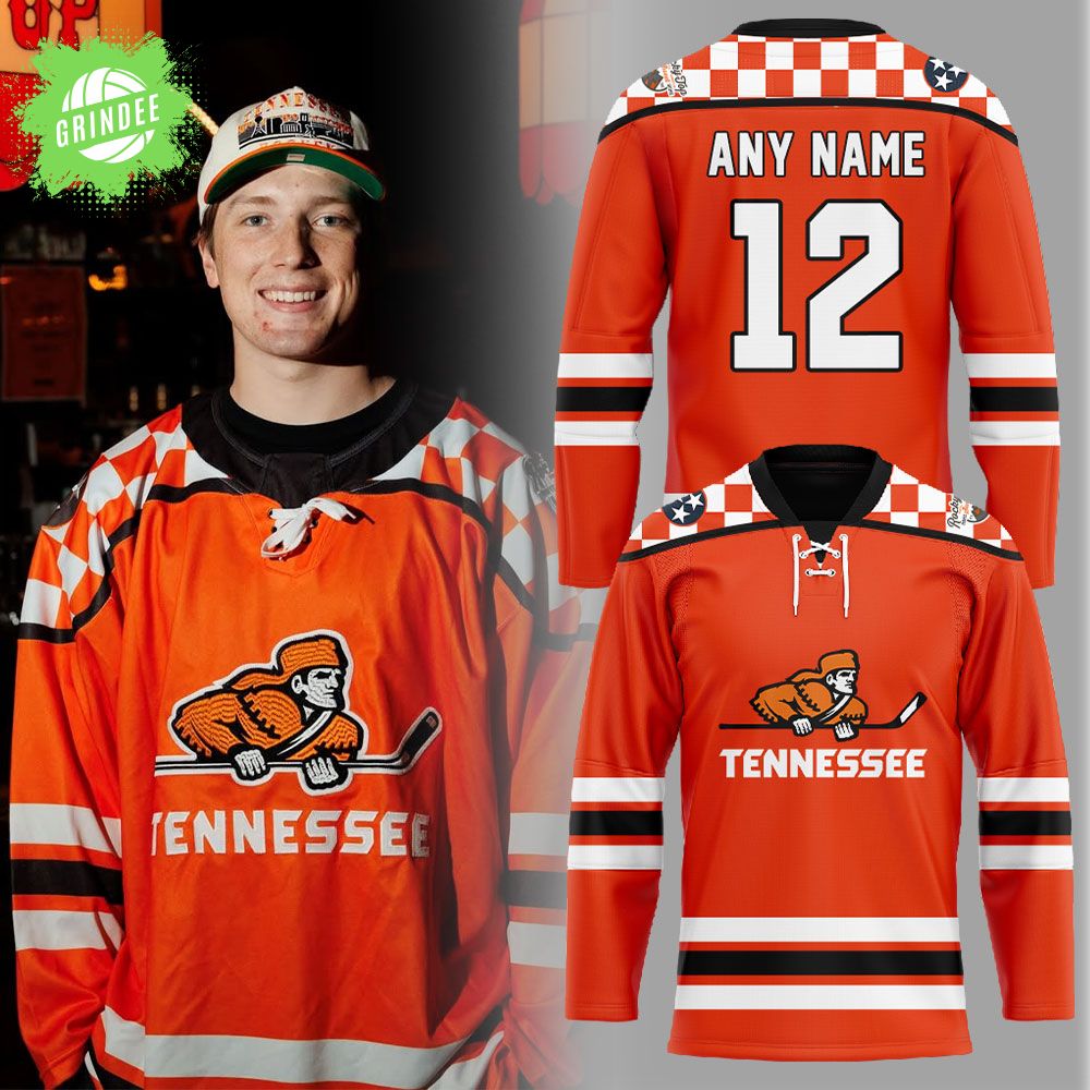 Tennessee Ice Hockey Chuck-A-Puck Uniform V2 Hockey Jersey Custom Name, Number Tennessee Ice Hockey Chuck-A-Puck Uniform V2 Hockey Jersey Custom Name, Number