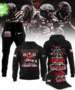 Texas Tech Red Raiders 2025 CHAMPIONS Big12 Football Combo Hoodie