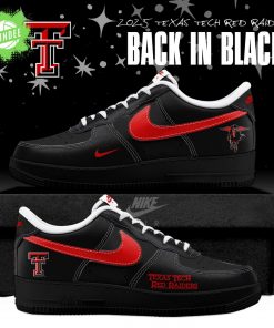 Texas Tech Red Raiders Back In Black 2025 Special Edition AF1 Sneakers