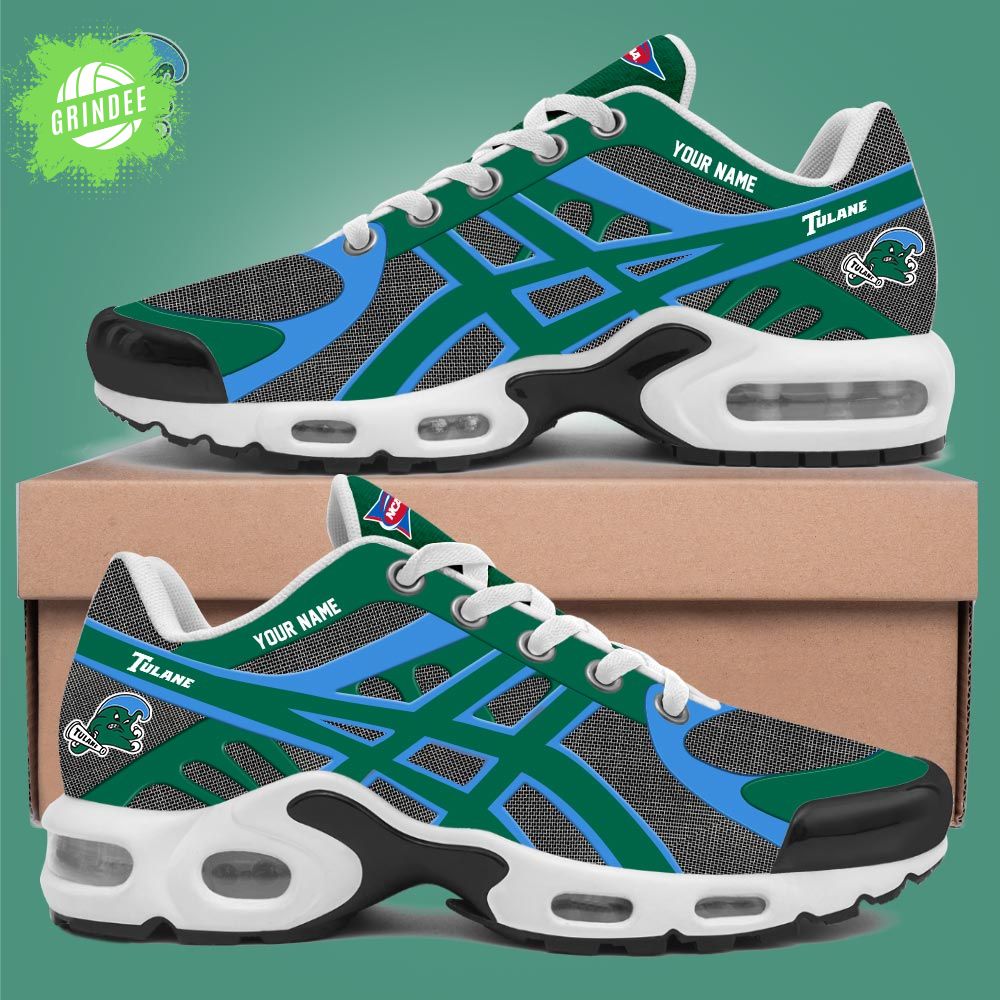 Tulane Green Wave Football 2025 Air Max Plus Sneakers Limited Edition V1 Tulane Green Wave Football 2025 Air Max Plus Sneakers Limited Edition V1
