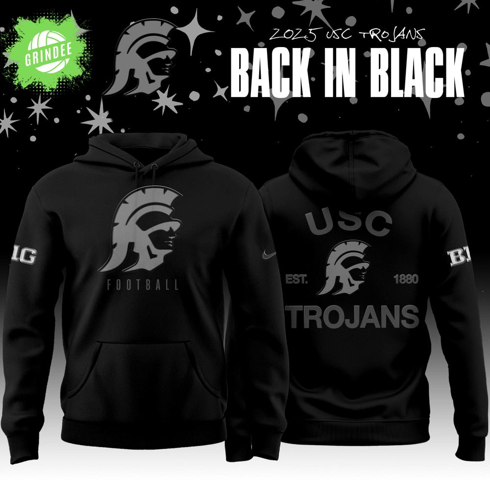 USC Trojans football Back In Black 2025 Special Edition Hoodie USC Trojans football Back In Black 2025 Special Edition Hoodie
