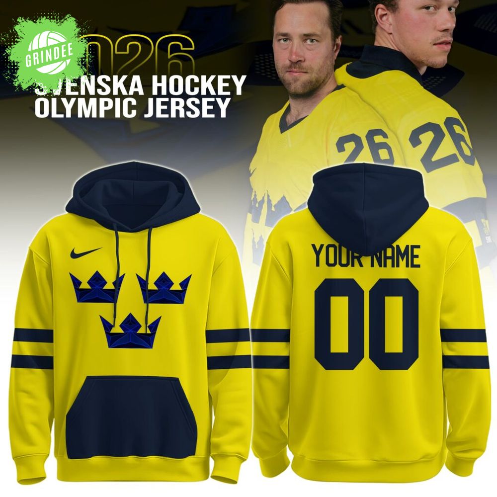 Unisex Sweden Olympic 2026 National Ice Hockey Team Hoodie Unisex Sweden Olympic 2026 National Ice Hockey Team Hoodie