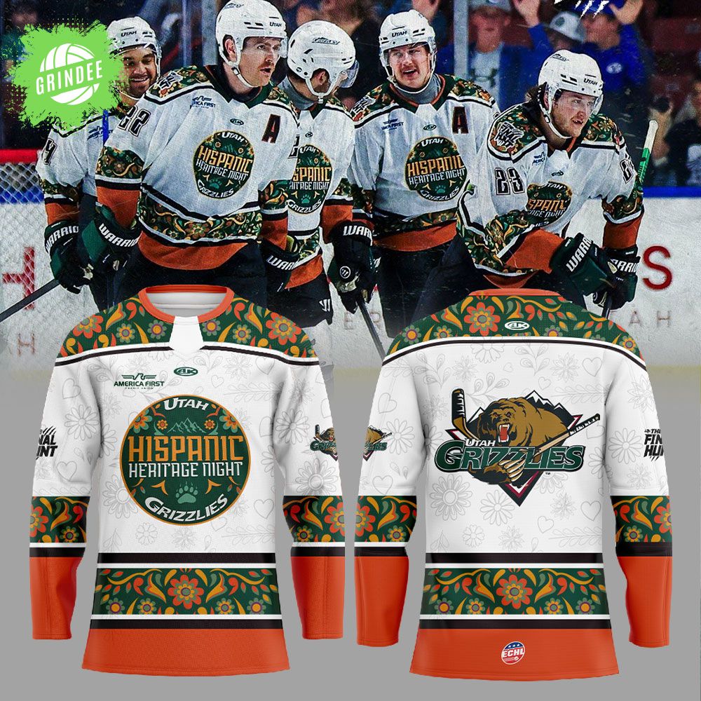 Utah Grizzlies Hispanic Heritage Night! 2025 Combo Hockey Jersey Utah Grizzlies Hispanic Heritage Night! 2025 Combo Hockey Jersey