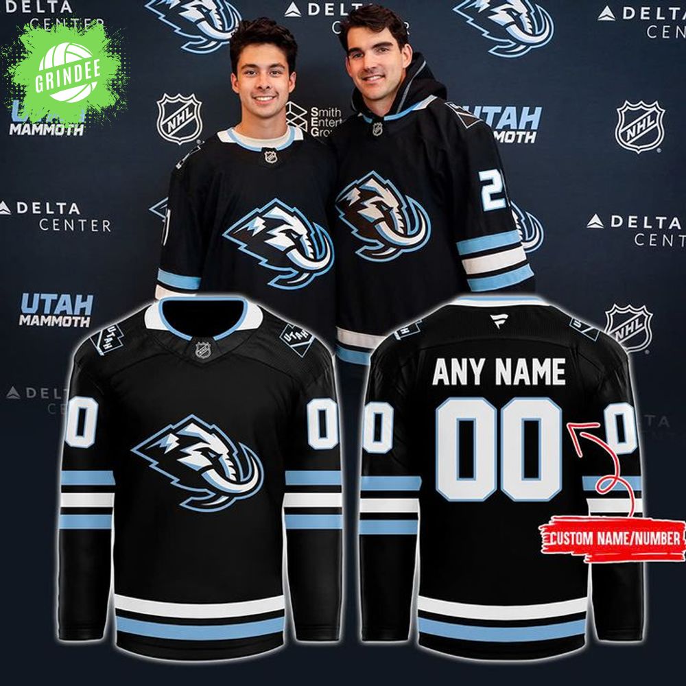 Utah Mammoth 2025 New Edition Black Hockey Jersey Utah Mammoth 2025 New Edition Black Hockey Jersey