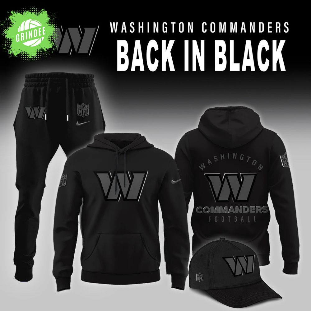 Washington Commanders 2025 Back In Black Limited Edition Combo Hoodie Washington Commanders 2025 Back In Black Limited Edition Combo Hoodie