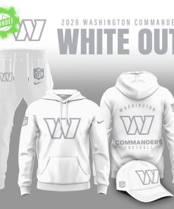 Washington Commanders 2025 Winter White Out Combo Hoodie