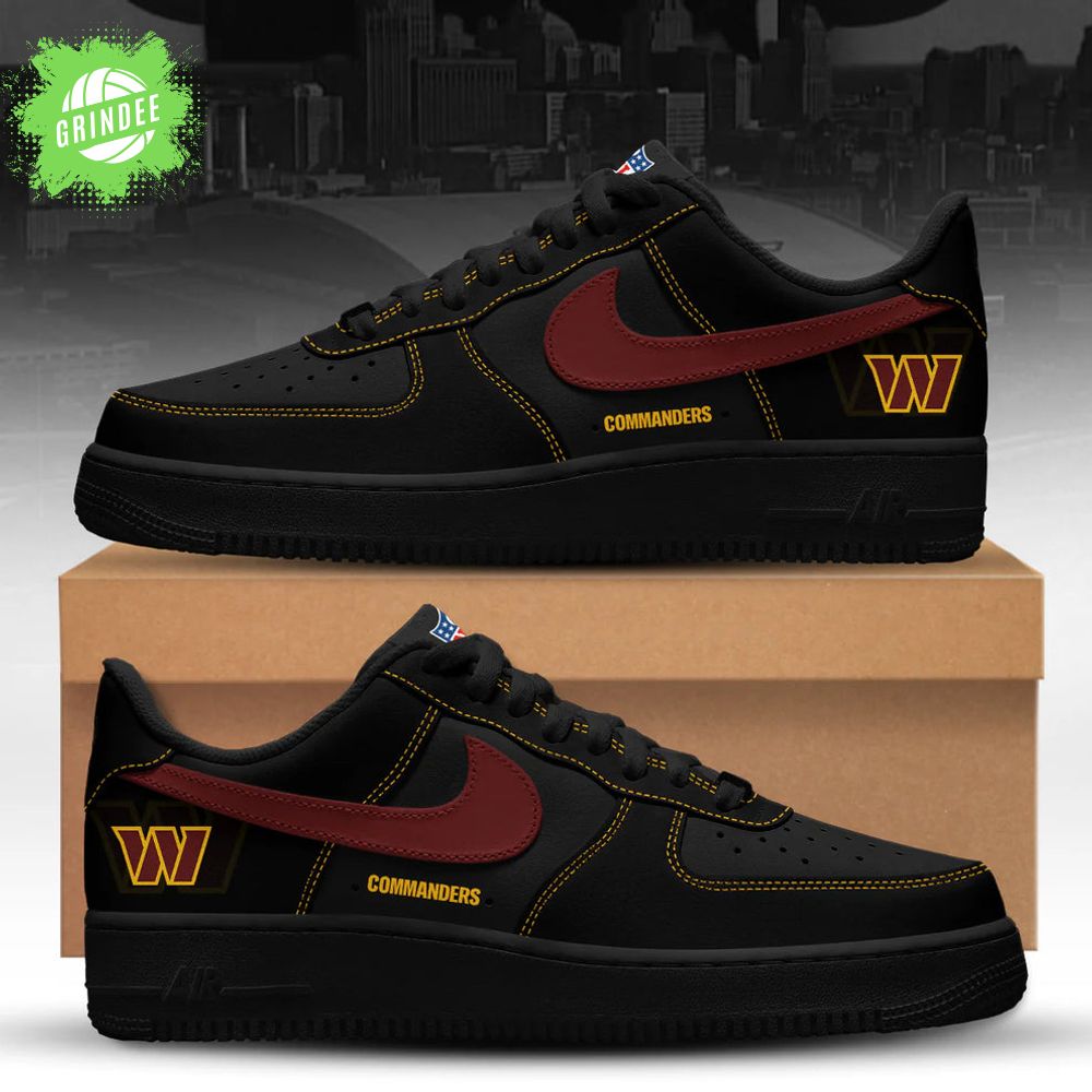 Washington Commanders Back In Black Special Edition AF1 Sneakers Washington Commanders Back In Black Special Edition AF1 Sneakers