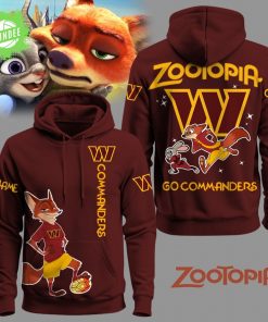 Washington Commanders Football Zootopia Hoodie 2025 Limited Edition-3D Unisex Hoodie