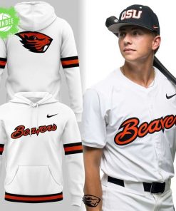 White Oregon State Beavers Baseball Classic Wordmark Hoodie – Special Edition