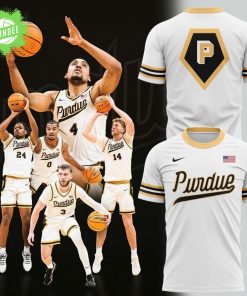 White Purdue Basketball Classic Wordmark T-Shirt – Special Edition