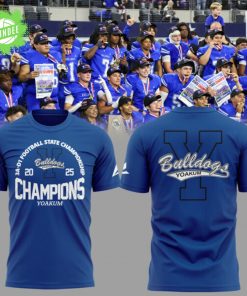 Yoakum Champions🏆3A-D1 𝐅𝐨𝐨𝐭𝐛𝐚𝐥𝐥 𝐂𝐡𝐚𝐦𝐩𝐢𝐨𝐧𝐬𝐡𝐢𝐩 2025 Combo T-shirt