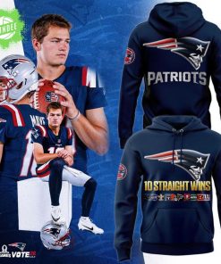 ew England Patriots TEN wins in a row for the Pats Hoodie