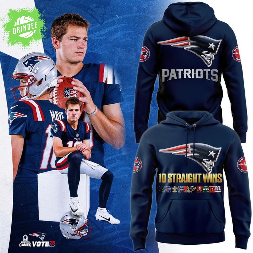 ew England Patriots TEN wins in a row for the Pats Hoodie ew England Patriots TEN wins in a row for the Pats Hoodie