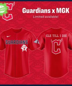 mgk x Cleveland Guardians 2025 Jerseys – Red