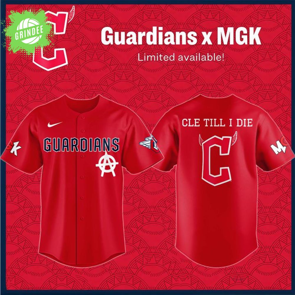 mgk x Cleveland Guardians 2025 Jerseys - Red mgk x Cleveland Guardians 2025 Jerseys - Red