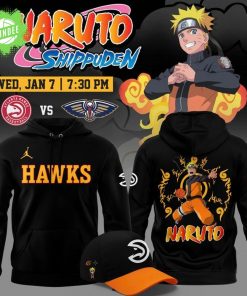 2026 Limited edition Hoodie Atlanta Hawks x Naruto for fans
