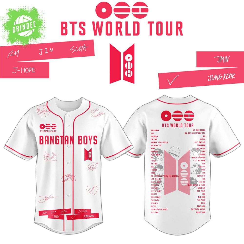 BTS Special World Tour 2026 Limited Edition Jersey BTS Special World Tour 2026 Limited Edition Jersey