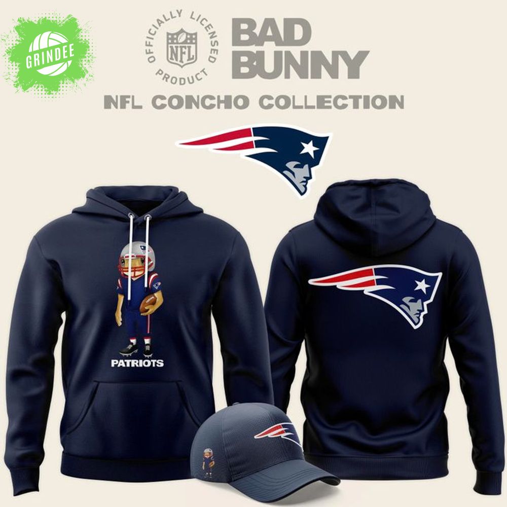 Bad Bunny x New England Patriots Concho Hoodie Bad Bunny x New England Patriots Concho Hoodie