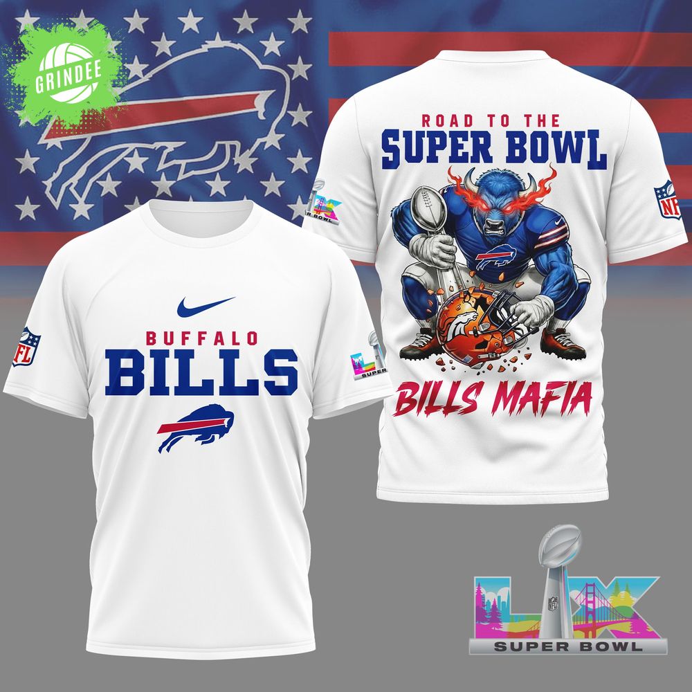 Buffalo Bills | Premium NFL Road To Super Bowl 3D Shirt Buffalo Bills | Premium NFL Road To Super Bowl 3D Shirt