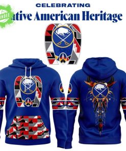 Buffalo Sabres 2025 Native American Heritage Hoodie – Blue