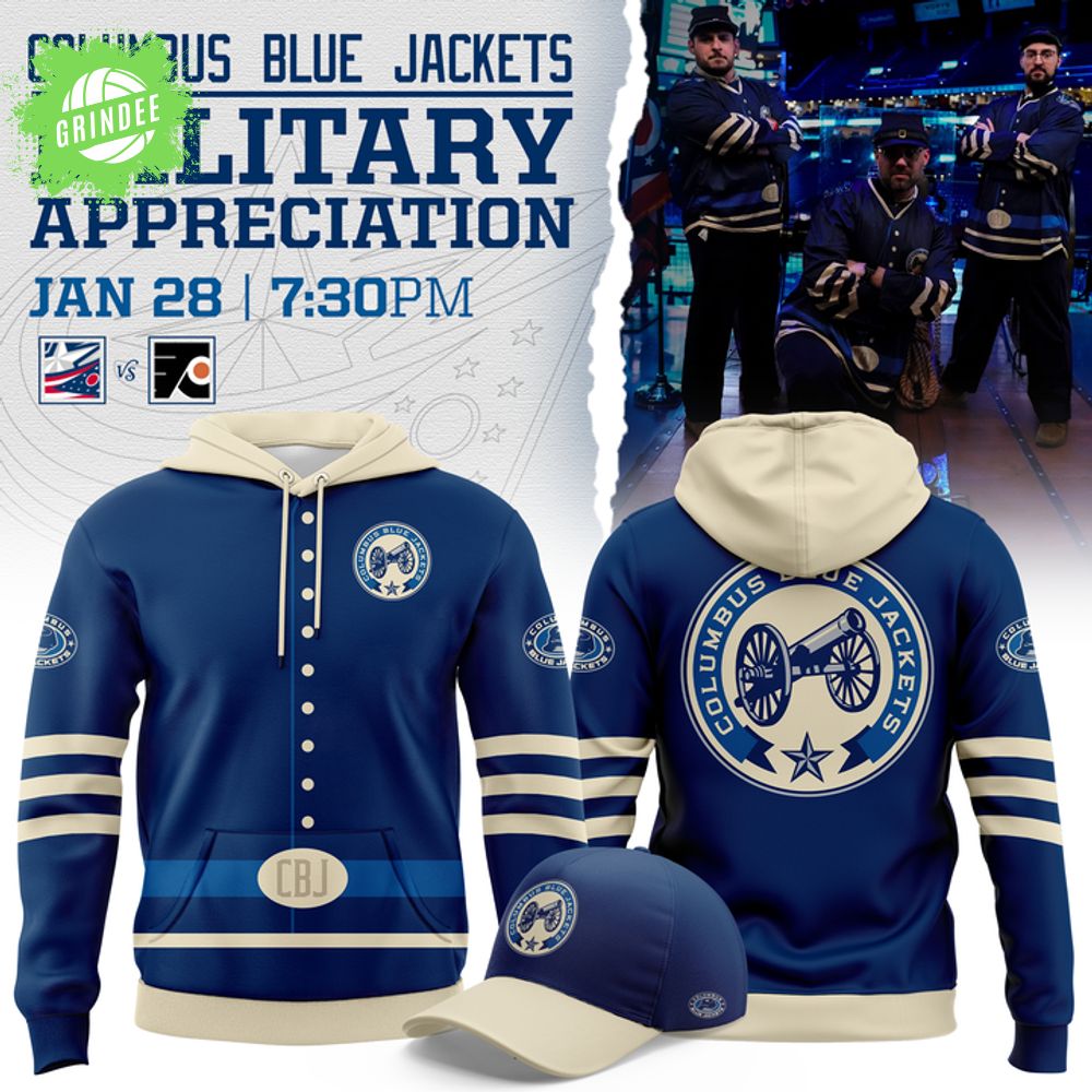 Columbus Blue Jackets 2026 Military Appreciation Night Hoodie Columbus Blue Jackets 2026 Military Appreciation Night Hoodie