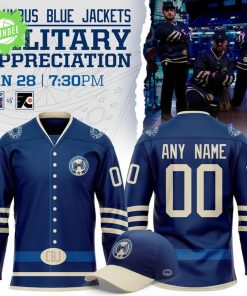 Columbus Blue Jackets 2026 Military Appreciation Night Jersey