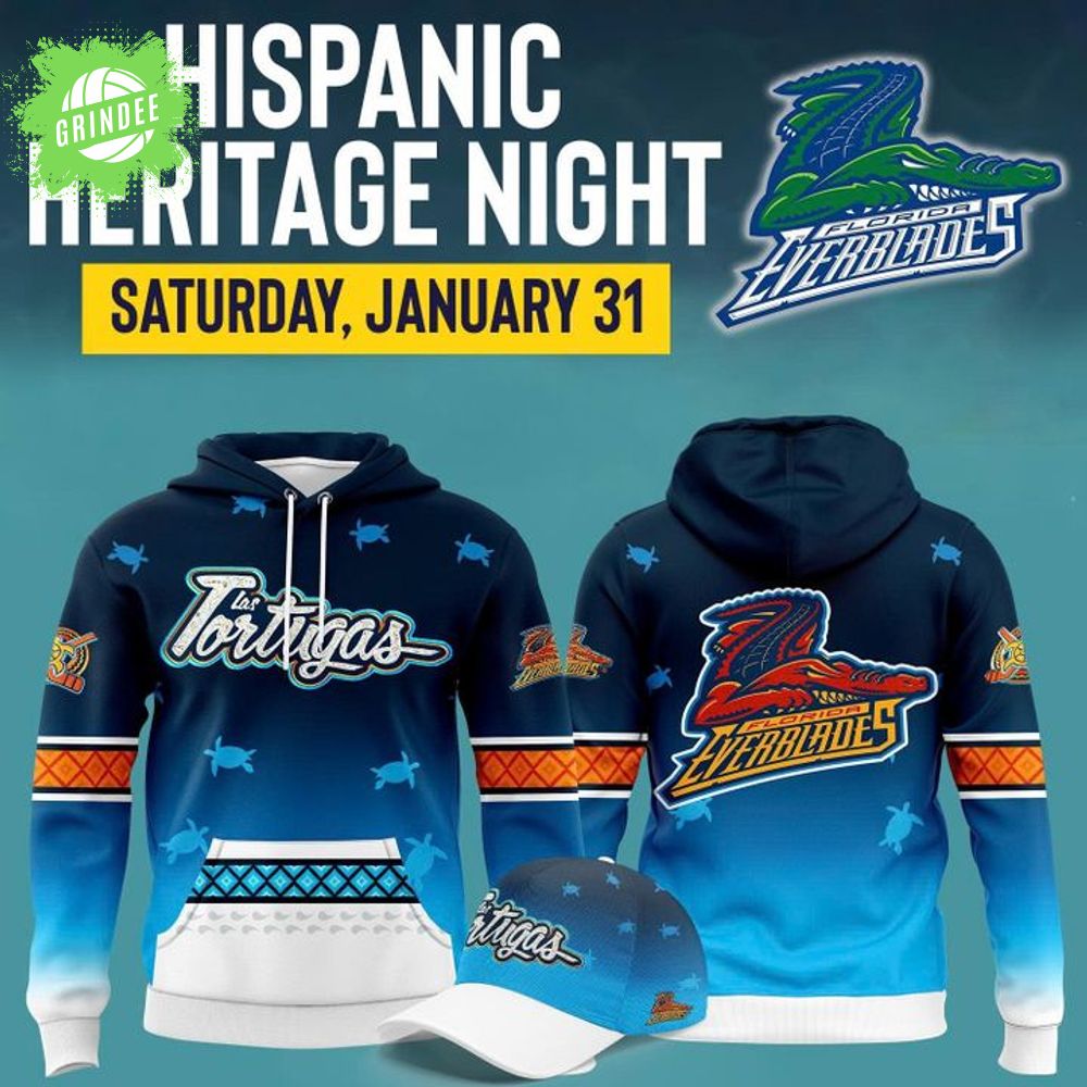 Florida Everblades 2026 Hispanic Heritage Night Hoodie Florida Everblades 2026 Hispanic Heritage Night Hoodie