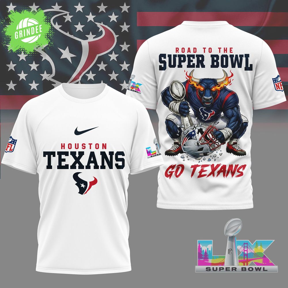 Houston Texans | Premium NFL Road To Super Bowl 3D Shirt Houston Texans | Premium NFL Road To Super Bowl 3D Shirt