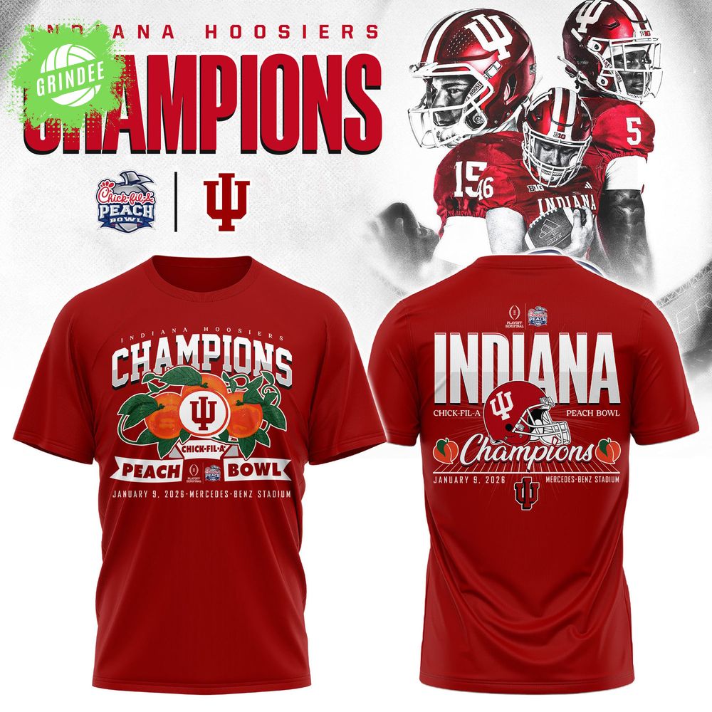 Indiana Champions 2026 3D Red Tshirt Indiana Champions 2026 3D Red Tshirt