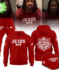 Indiana Hoosiers ” Jesus Won” 2025 National Champions Limited Edition Shirt