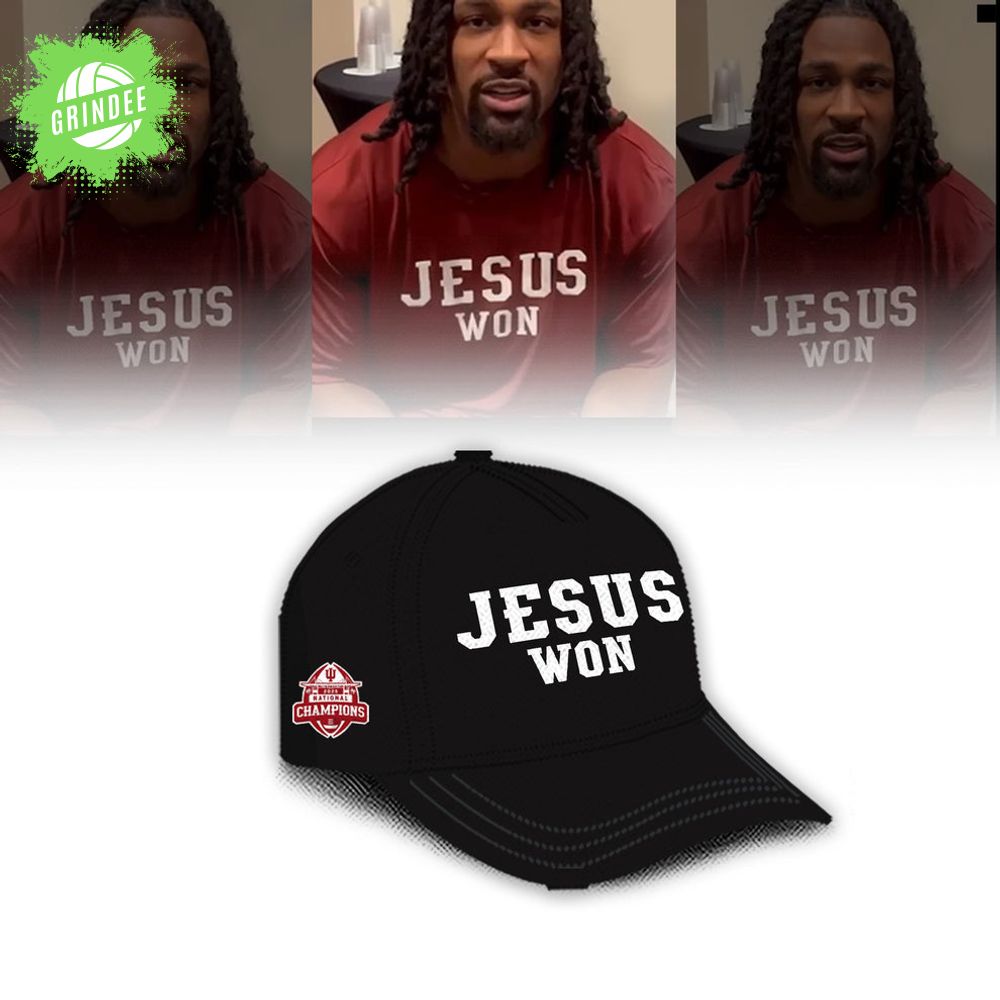 Indiana Hoosiers ” Jesus Won” 2026 National Champions Limited Edition Shirt Indiana Hoosiers ” Jesus Won” 2026 National Champions Limited Edition Shirt