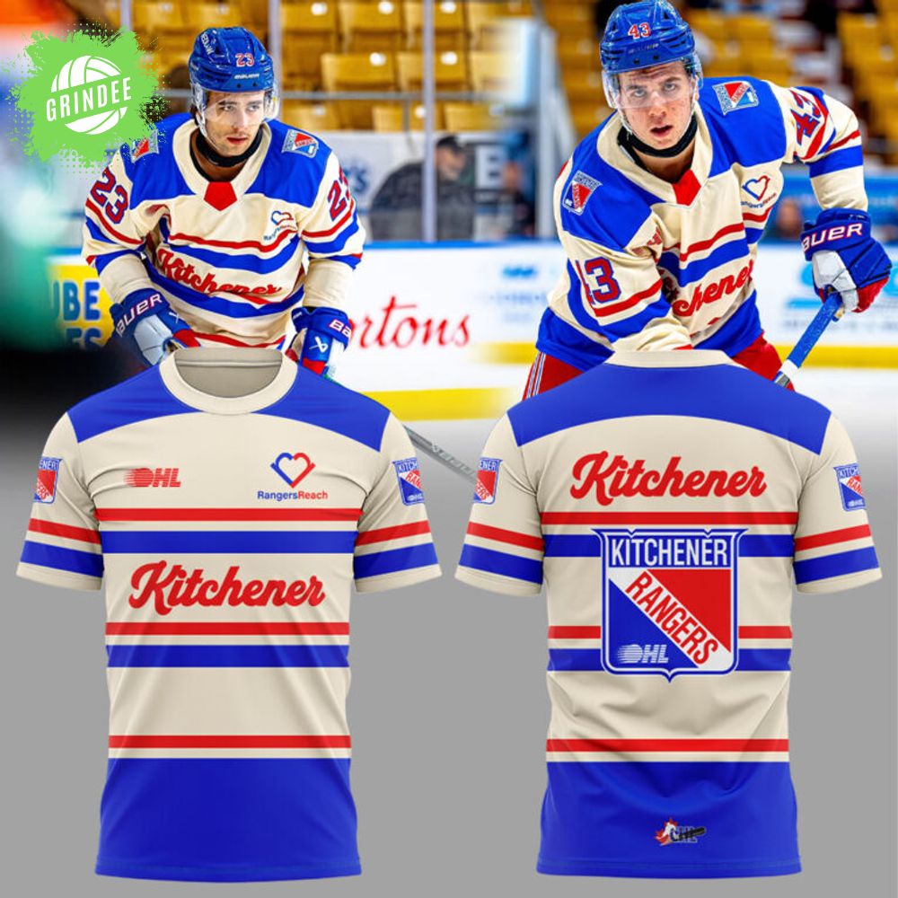 Kitchener Rangers WARMUPS RTown BattleBuilt Combo Combo Shirt Kitchener Rangers WARMUPS RTown BattleBuilt Combo Combo Shirt