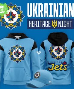 Limited Edition Winnipeg Jets ” Ukrainian Heritage Night ” 2026 Hoodie