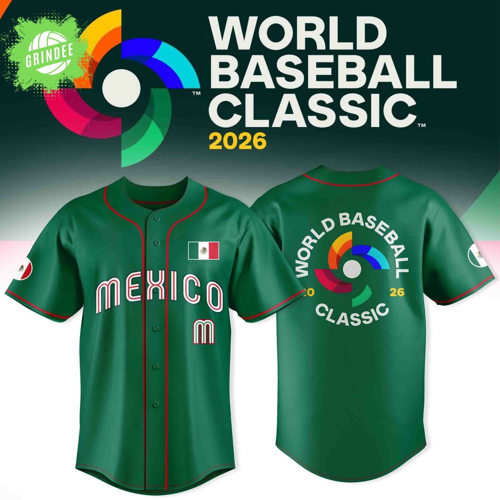 Mexico Baseball 2026 World Baseball Classic-Design For Fan-3D Baseball Jersey Mexico Baseball 2026 World Baseball Classic-Design For Fan-3D Baseball Jersey